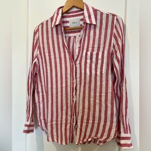 Rails Charli Carmine Striped Button Down Shirt